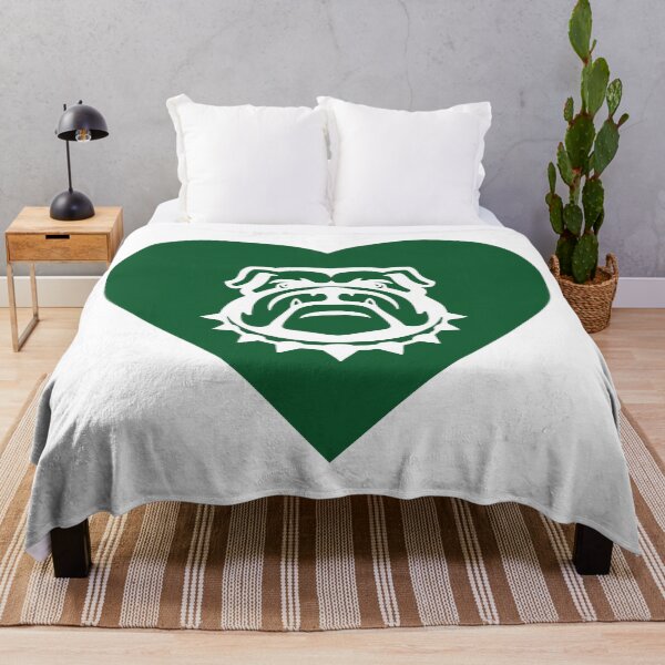 Item preview, Bulldog Mascot Cares Green designed and sold by cmd-art.