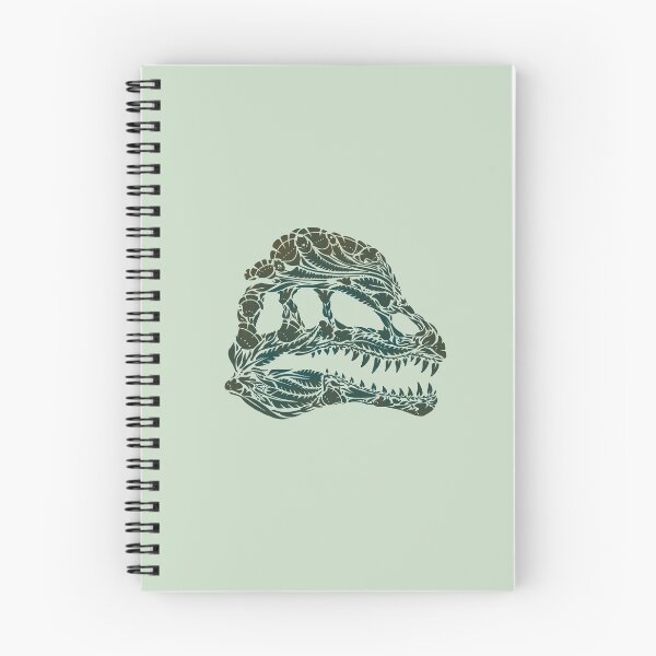 Item preview, Floral Dinosaur Skull - Dilophosaurus designed and sold by tanimator.