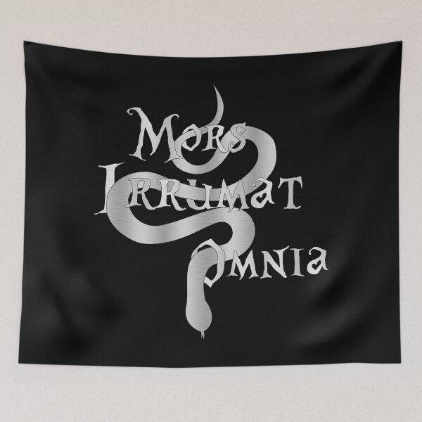 Item preview, Mors Irrumat Omnia - Ninth House Quote designed and sold by BooksAndFlowers.