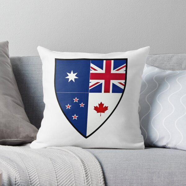 CANZUK Shield Throw Pillow