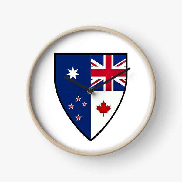 CANZUK Shield Clock