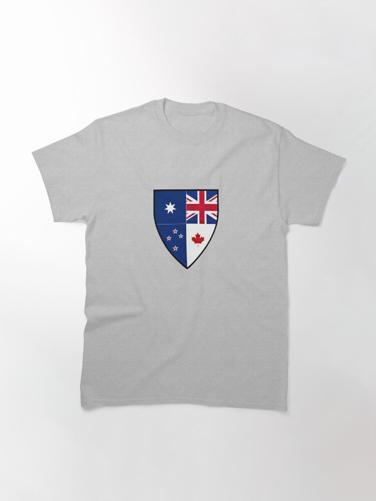 Thumbnail 3 of 7, Classic T-Shirt, CANZUK Shield designed and sold by CANZUK.