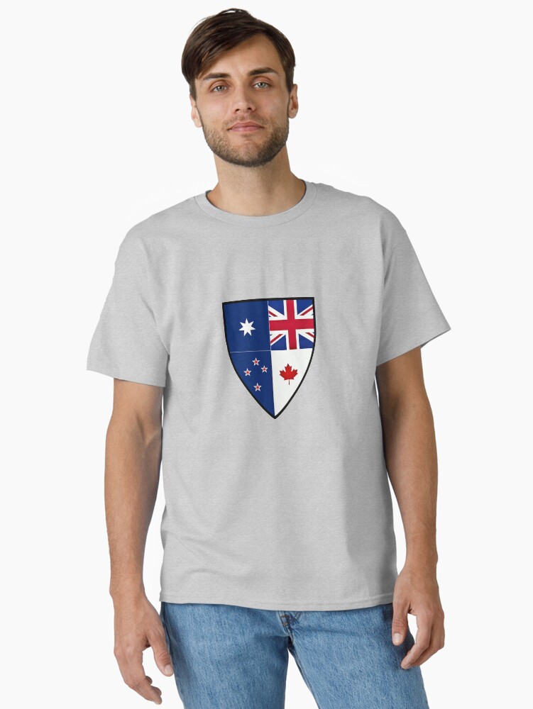 Thumbnail 2 of 7, Classic T-Shirt, CANZUK Shield designed and sold by CANZUK.