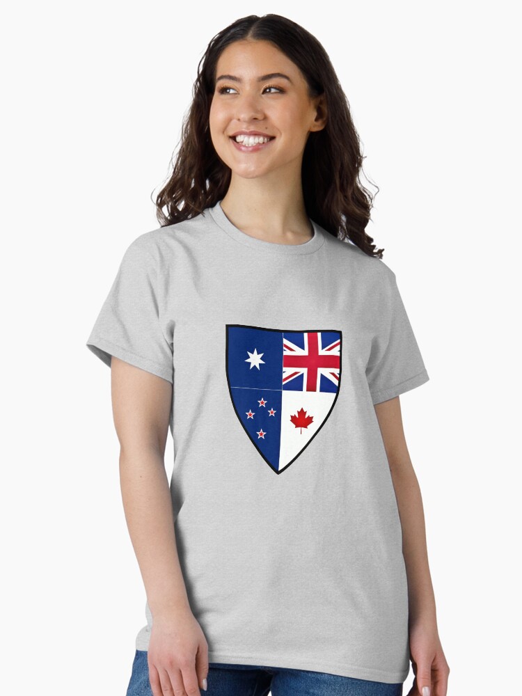 Thumbnail 1 of 7, Classic T-Shirt, CANZUK Shield designed and sold by CANZUK.