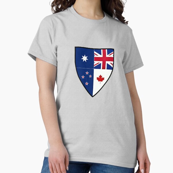 Vista previa del artículo con la obra «Escudo CANZUK», diseñado y vendido por CANZUK International.