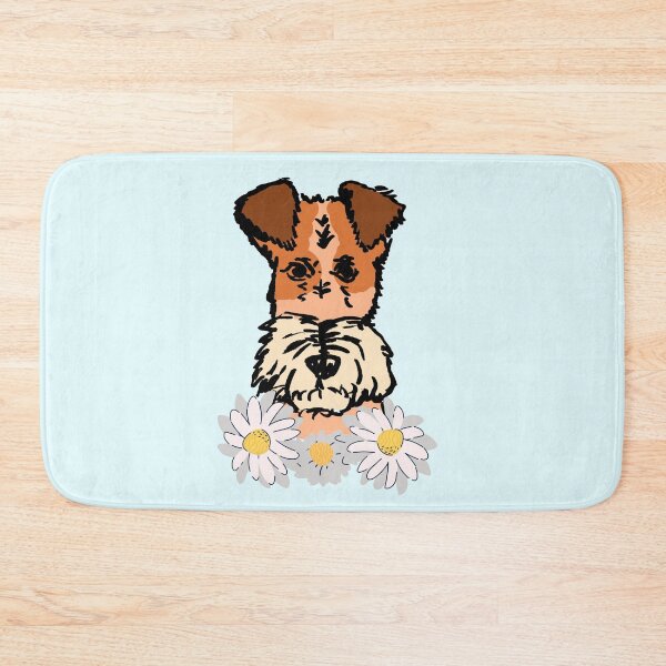 Item preview, Foxterrier with flowers,  designed and sold by NinaBetterNot.