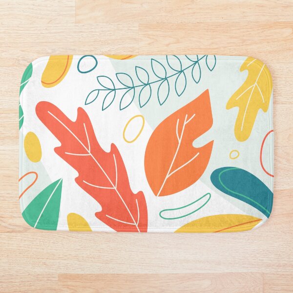 Aperçu de l'œuvre Imprimé feuilles colorées créée et vendue par Jenmag.