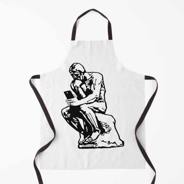 Item preview, Funny Cell phone Rodin Thinker designed and sold by Ovnil.