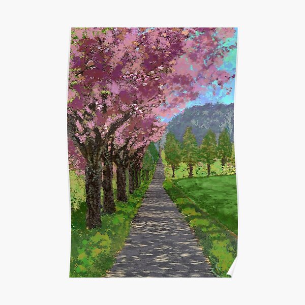 Beautiful Path - Image to Complete the Floor Plan or Widen a Hallway Poster