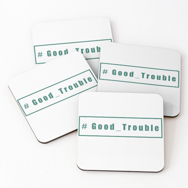 Item preview, Green Good trouble designed and sold by Budoorsaeedoo.