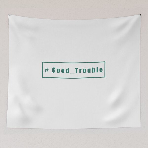 Item preview, Green Good trouble designed and sold by Budoorsaeedoo.
