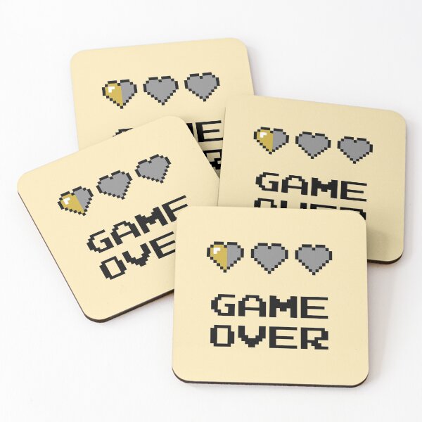 Item preview, Game Over Hearts designed and sold by PanfriedArtShop.