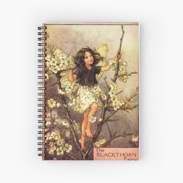 “The Blackthorn Fairy” by Cicely Mary Barker Spiral Notebook