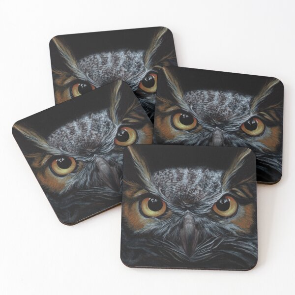Item preview, Great Horned Owl Portrait designed and sold by Sherrie Spencer.