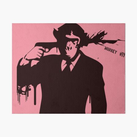 a monkey hungry for death Art Board Print