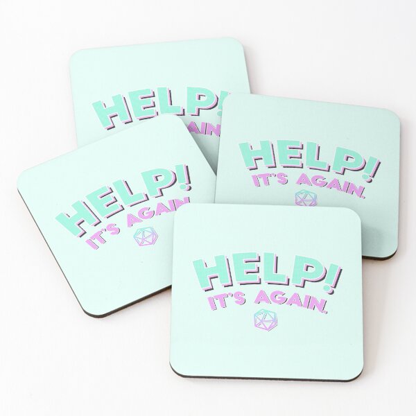 Item preview, Help! It's Again (Teal V1) designed and sold by Li Schneider.