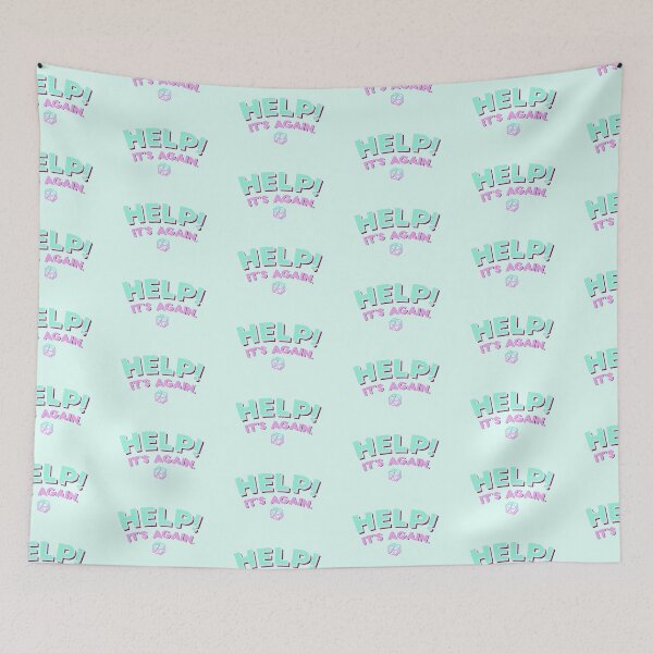 Item preview, Help! It's Again (Teal V1) designed and sold by Li Schneider.