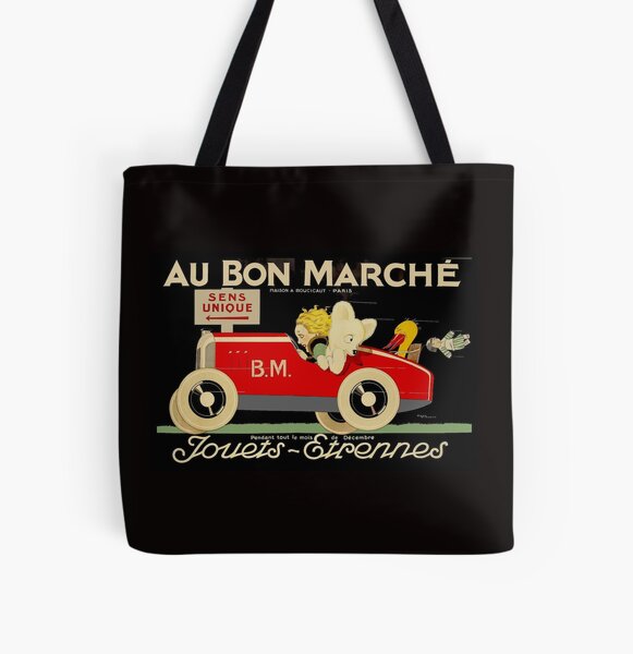 AU BONNE MARCHE: Vintage Toy Store Advertising Print Tote Bag for Sale by  posterbobs