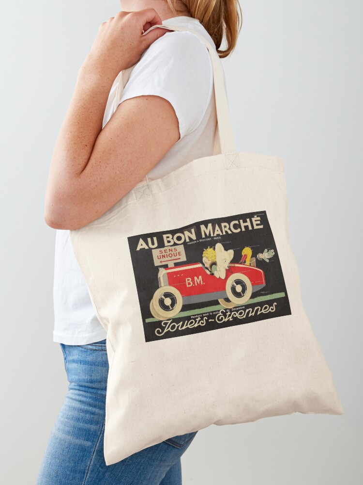 AU BONNE MARCHE: Vintage Toy Store Advertising Print | Tote Bag