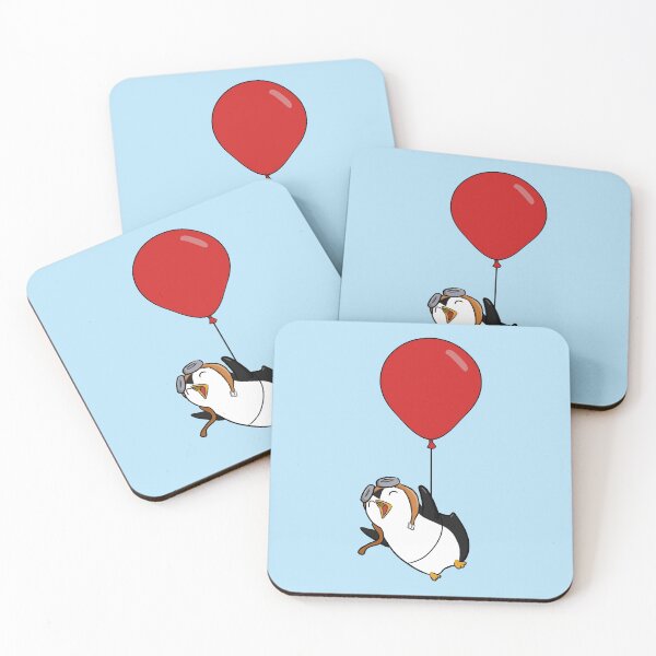 Item preview, Flying penguin and balloon designed and sold by Shinchiller.