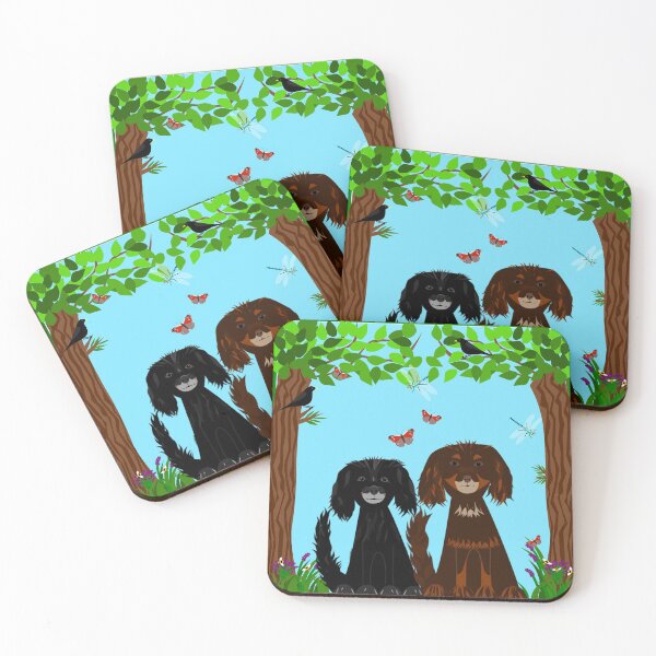 Item preview, Two lovely spaniels designed and sold by Fluffpotsdesign.