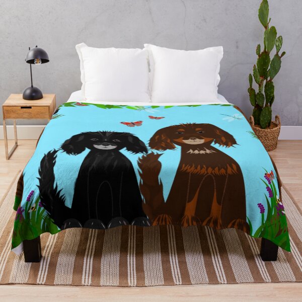 Item preview, Two lovely spaniels designed and sold by Fluffpotsdesign.