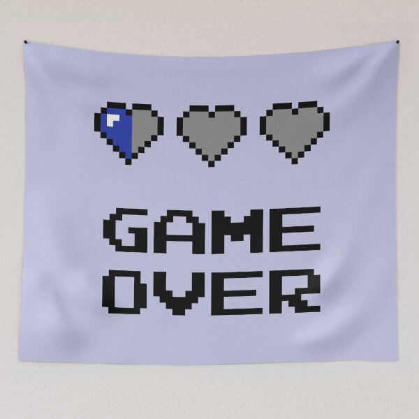 Item preview, Game Over Hearts designed and sold by PanfriedArtShop.