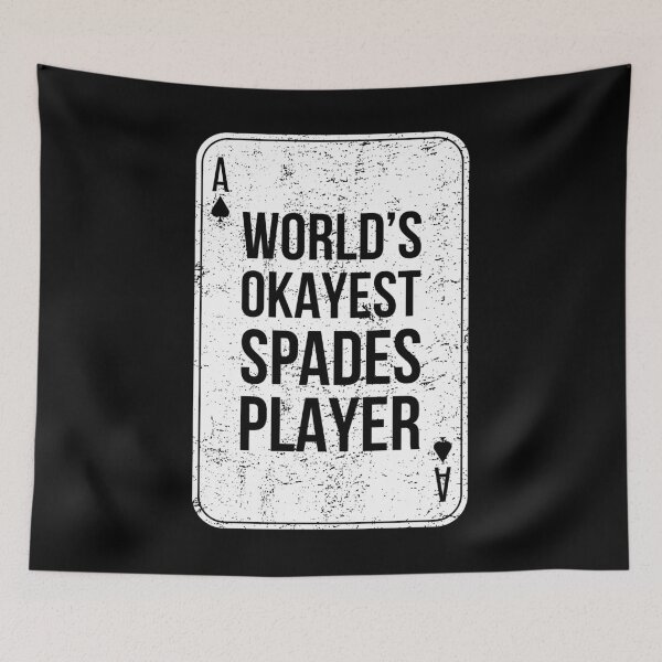 Item preview, World's Okayest Spades Card Game Player design designed and sold by jakehughes2015.