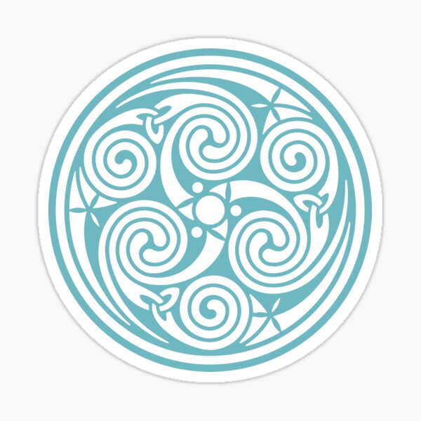 Celtic Spiral - Blue Sticker