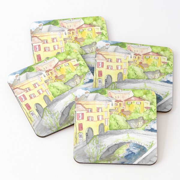 Item preview, Hilltown in Lake Como Italy, Verenna designed and sold by Camo Crow.
