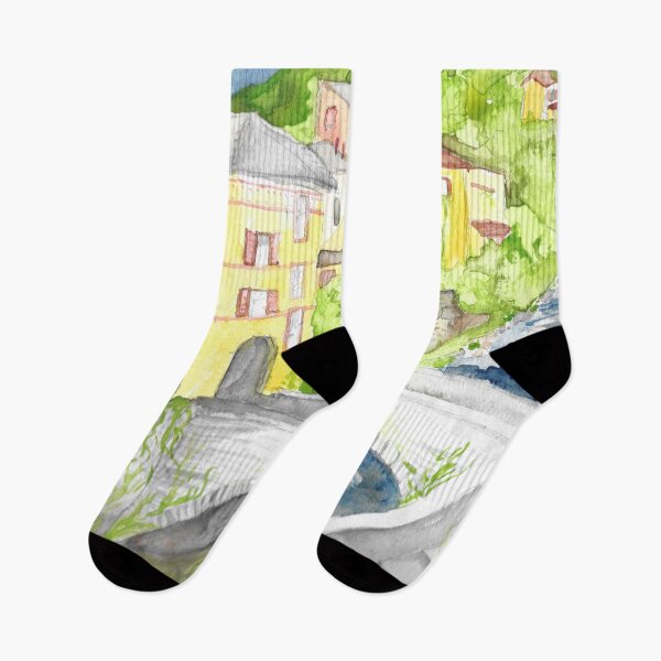 Item preview, Hilltown in Lake Como Italy, Verenna designed and sold by Camo Crow.