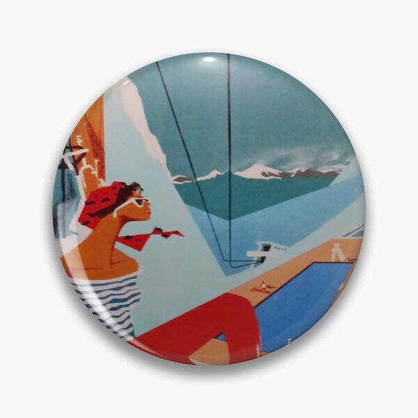 Item preview, Ax Les Thermes retro poster designed and sold by CorasPosters.
