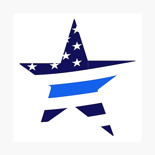 Item preview, I Back the Blue, the classic sheriff star  designed and sold by Freedom Sign.