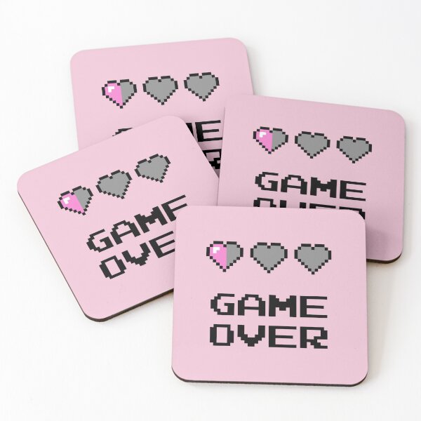 Item preview, Game Over Hearts designed and sold by PanfriedArtShop.