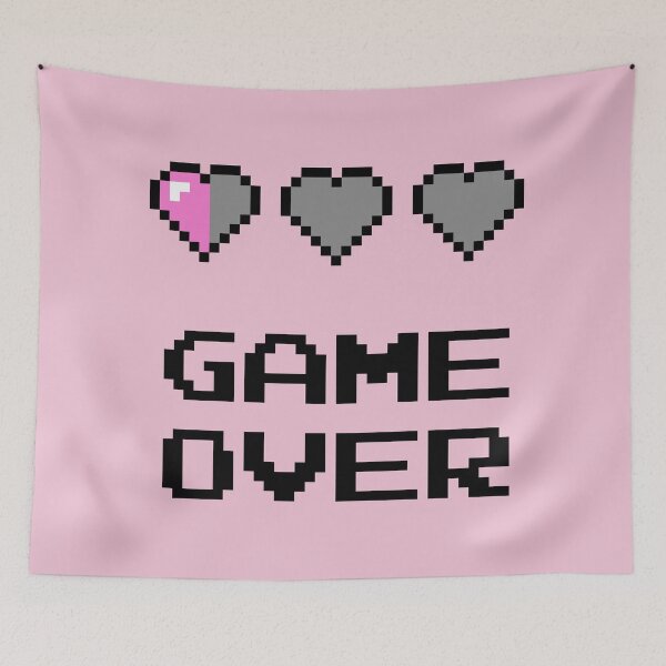Item preview, Game Over Hearts designed and sold by PanfriedArtShop.