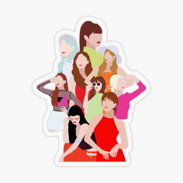 Twice Lovely (all Members) Sticker by luluartAneesha