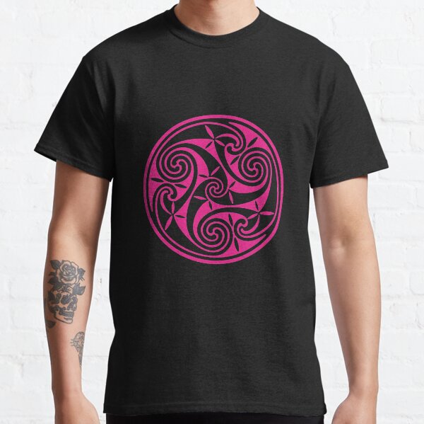 Celtic Spiral 2- Pink Classic T-Shirt
