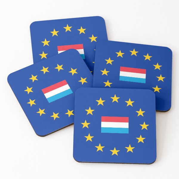 Item preview, Luxembourg flag flag EU Europe designed and sold by GeogDesigns.