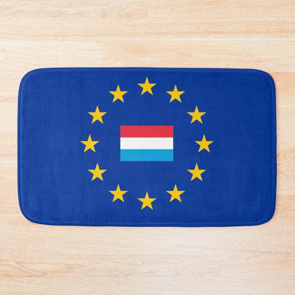 Item preview, Luxembourg flag flag EU Europe designed and sold by GeogDesigns.