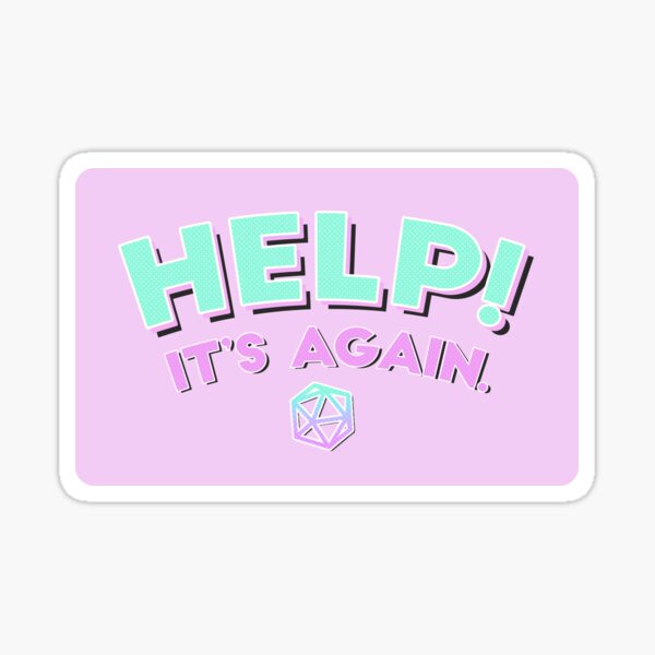 Item preview, Help! It's Again (Pink/Purple V2) designed and sold by Li Schneider.