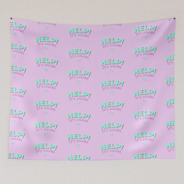 Item preview, Help! It's Again (Pink/Purple V2) designed and sold by Li Schneider.