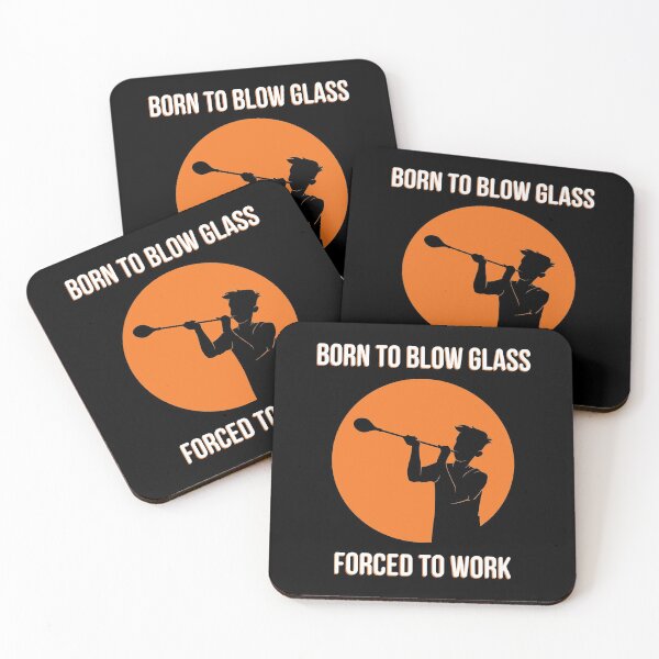 Item preview, Born To Blow Glass Funny Glassblower Glassblowing print designed and sold by jakehughes2015.