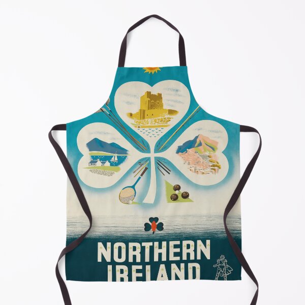 Item preview, Northern Ireland retro poster designed and sold by CorasPosters.