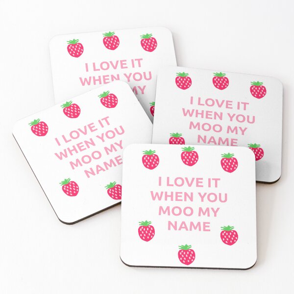 Item preview, Strawberry Cow - I Love It When You Moo My Name designed and sold by gio-m.