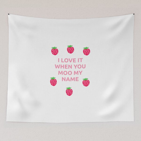 Item preview, Strawberry Cow - I Love It When You Moo My Name designed and sold by gio-m.