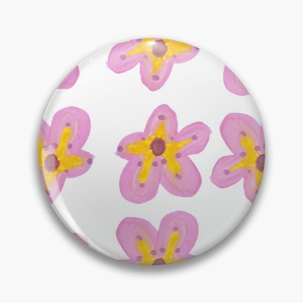 Item preview, Pink and yellow flowers designed and sold by MomoArtFairy.