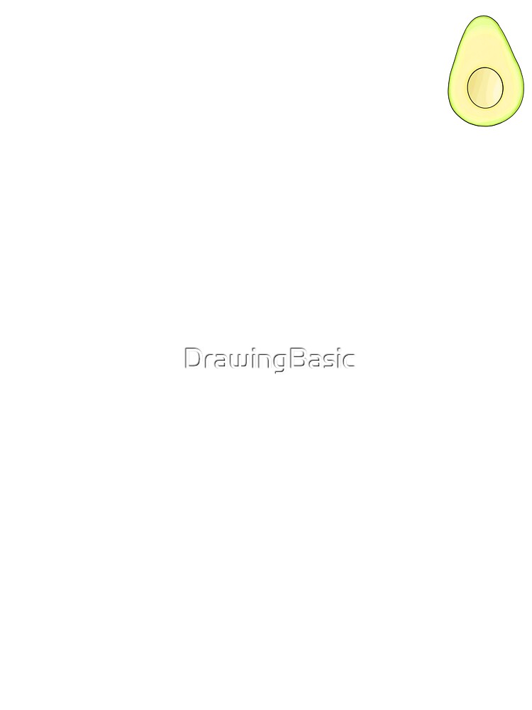 Thumbnail 7 of 7, Oversized T-Shirt, Avocado designed and sold by DrawingBasic.