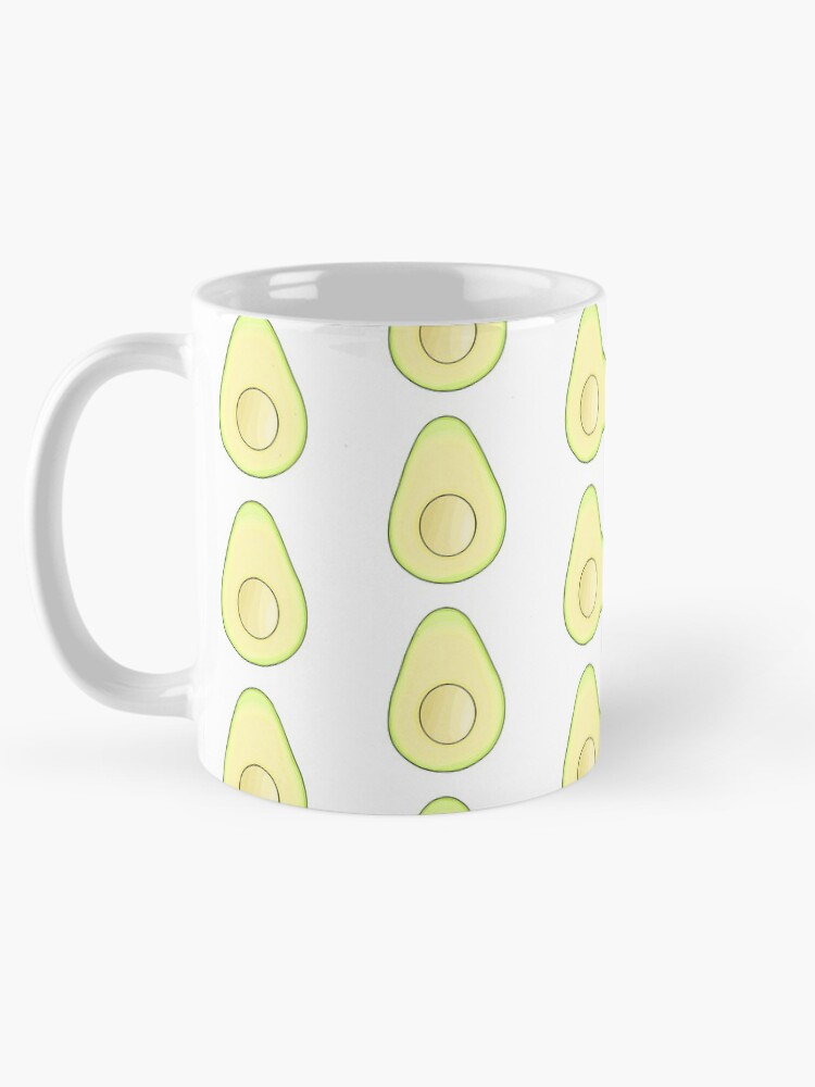 Thumbnail 5 of 6, Coffee Mug, Avocado designed and sold by DrawingBasic.