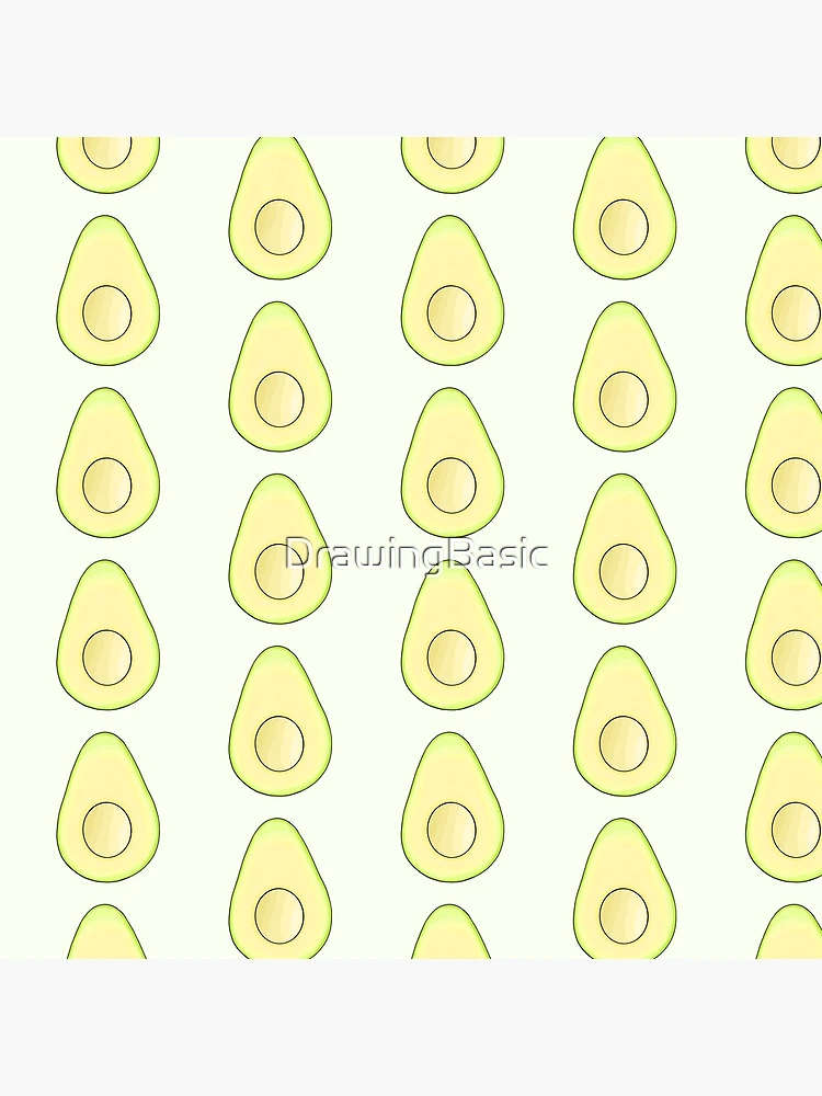 Thumbnail 4 of 4, Clock, Avocado designed and sold by DrawingBasic.