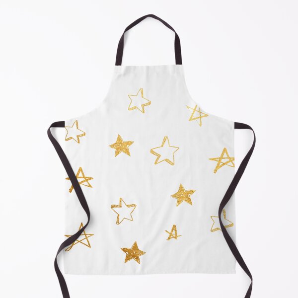 Item preview, Small gold stars doodle pattern designed and sold by AdelDa19.